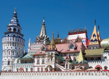 Kremlin mavi gökyüzü. Moskova. Yaz.