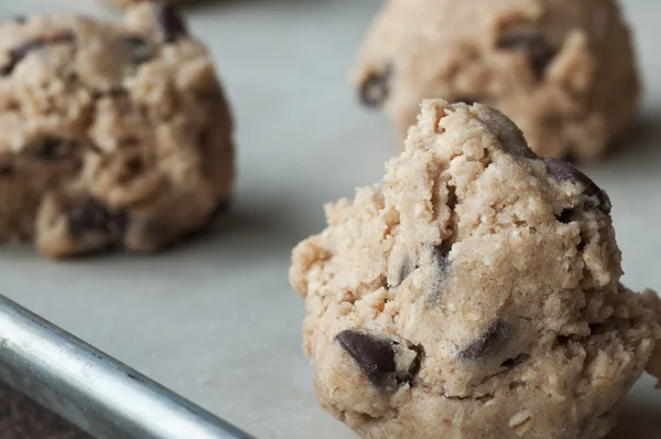 Chocolate chip cookie deg — Stockfoto