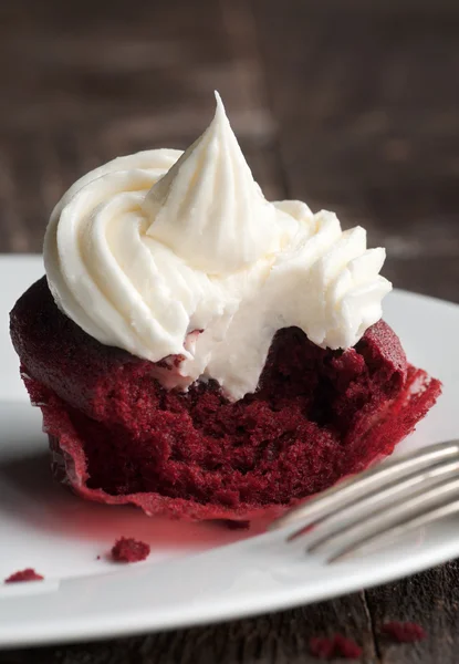 Cupcake beludru merah — Stok Foto