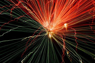 soyut ışık çizgileri