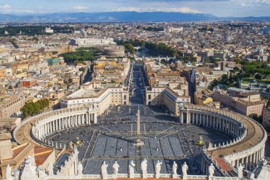 piazza san pietro, Vatikan'ın genel görünümünü