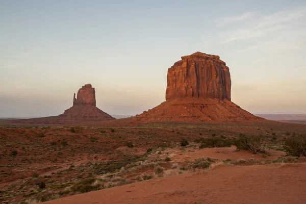 Vista do crepúsculo de Monument Valley — Fotografia de Stock