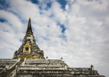  WAT phu khao tanga Tapınağı, ayutthaya, Tayland.
