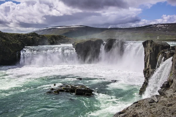 Godafoss Cachoeira, Islândia . — Fotografia de Stock