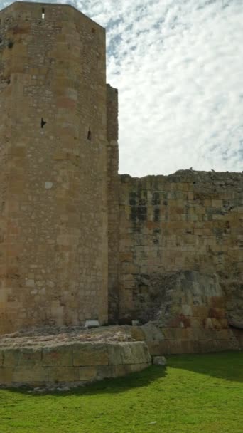 位于西班牙加泰罗尼亚科斯塔多拉达地中海旁边的西班牙塔拉戈纳的圣训和罗马马戏团 塔拉科考古群被宣布为联合国教科文组织世界遗产目录875 — 图库视频影像