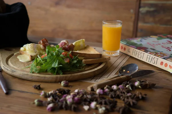 Zachodnie Jedzenie Małym Bistro — Zdjęcie stockowe