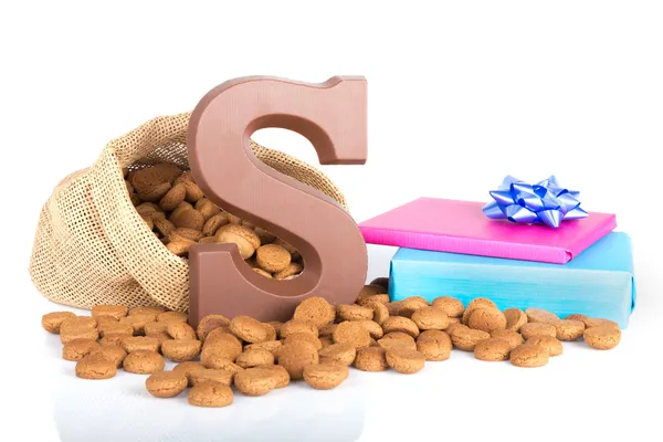 çikolata, zencefil fındık jüt çanta ve Hollandalı bir gelenek sinterklaas Event'de Aralık ayında sunar.