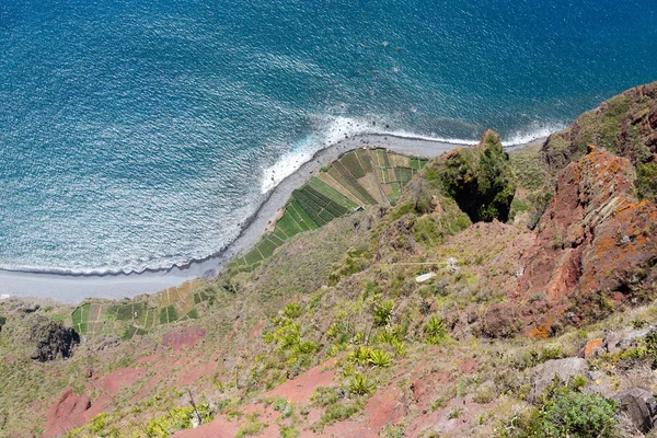 Üst görünümden gabo giraol madeira Adası, Portekiz — Stok fotoğraf