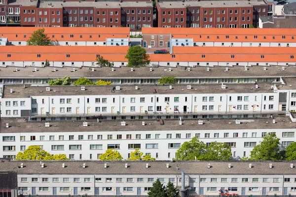 Vue aérienne quartier résidentiel La Haye, Pays-Bas — Photo