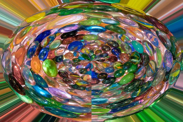 Imagen de fondo de color abstracta con mármoles de círculo distorsionados —  Fotos de Stock