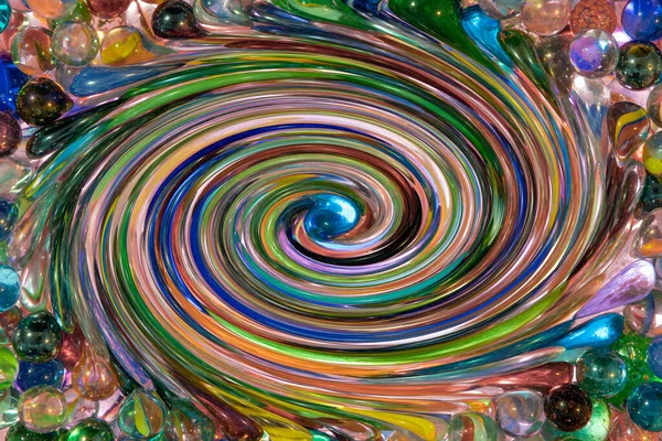 Imagen de fondo abstracta colorida con enfoque suave canicas borrosas —  Fotos de Stock