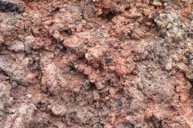 La Palma Adası 'ndaki Volkan de Teneguia yakınlarında renkli arkaplan volkanik kayası