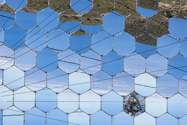 Detail International Space Observatory Segmented Mirrors Telescope Palma Canary Islands — Zdjęcie stockowe