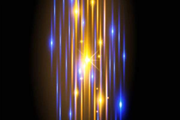 Lignes Abstraites Avec Effet Lumière Brillante Effet Lumineux Spécial Lumineux — Image vectorielle