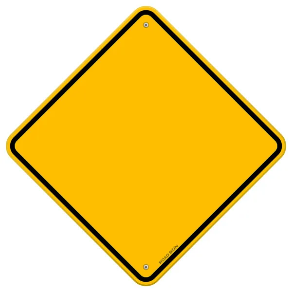 izole boş sarı işareti