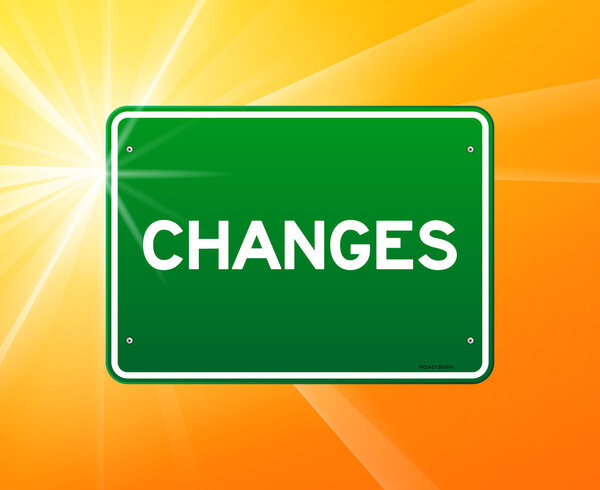 Changes Green Sign