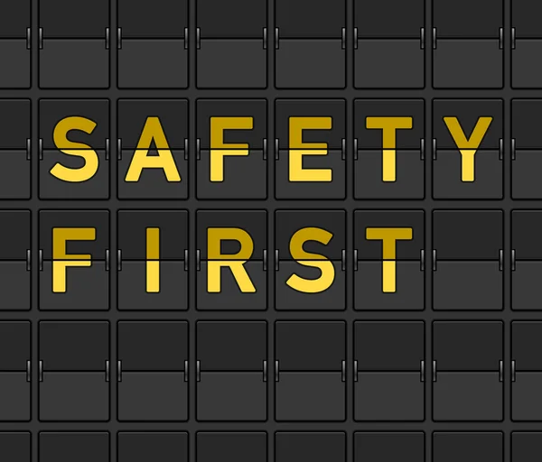 Güvenliği ilk flip kurulu — Stok Vektör