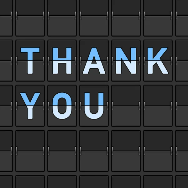 Thank You Flip Board — Stock Vector