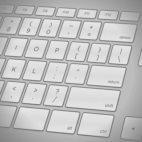 Clavier en gros plan — Image vectorielle