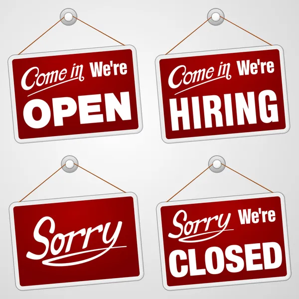 Kırmızı izole işareti kümesi