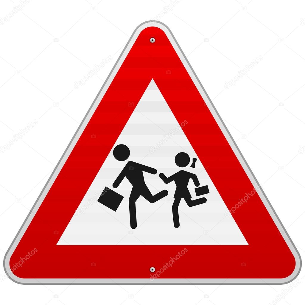 Pedestrian Danger Sign