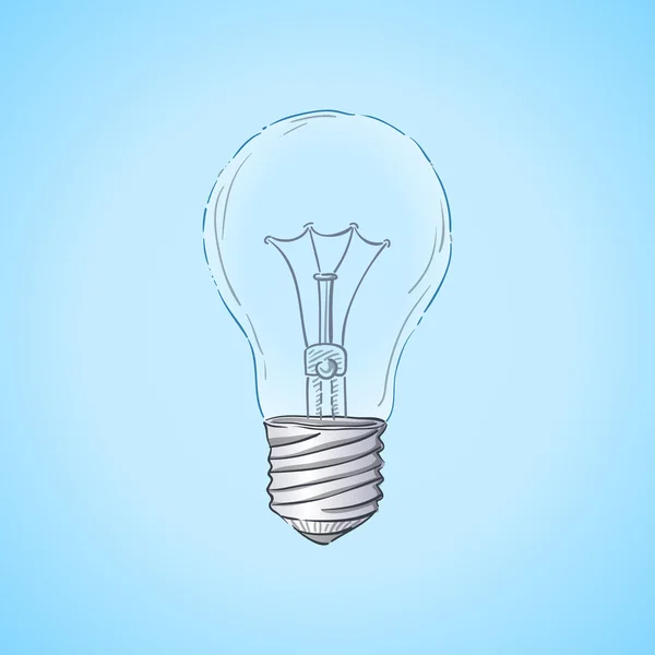 Lightbulb Illustration — Stock Vector