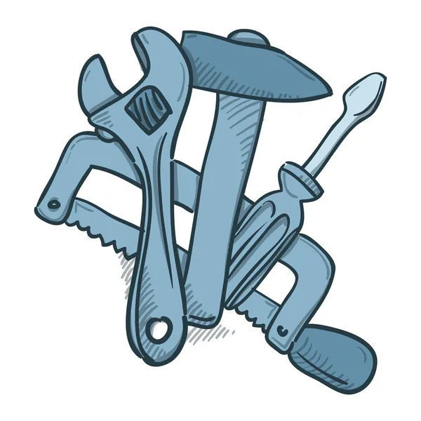 Mechanische Werkzeuge — Stockvektor