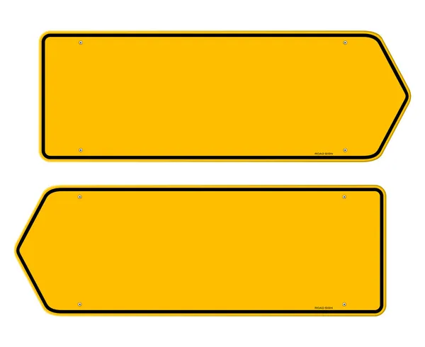 Indicazioni Segno giallo — Vettoriale Stock