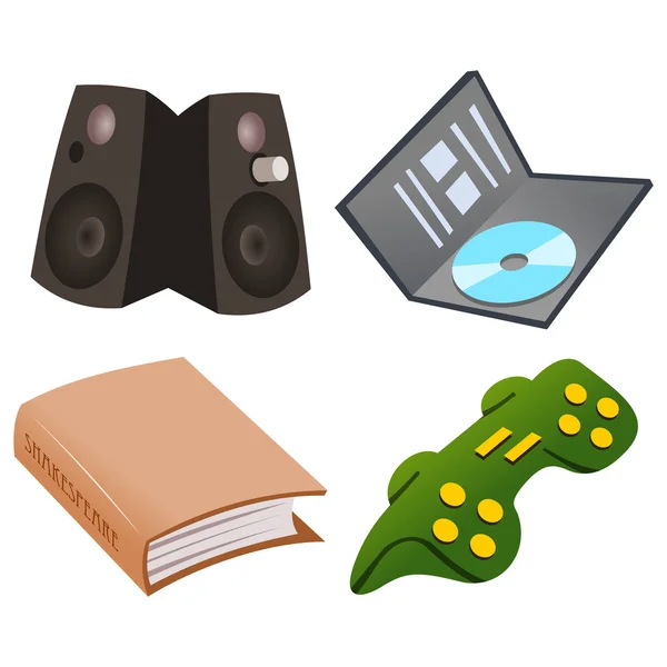 Gaming Icon Set — Stock Vector