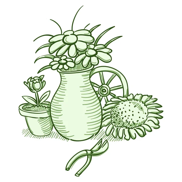 Bloemenillustratie — Stockvector