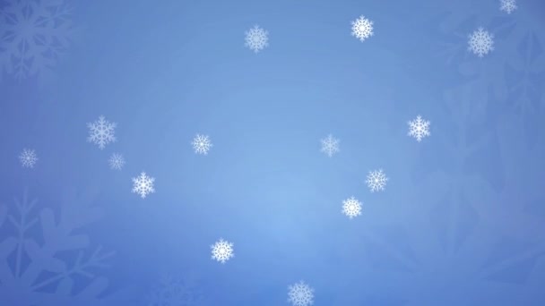 Copos de nieve Loop Secuencia — Vídeos de Stock
