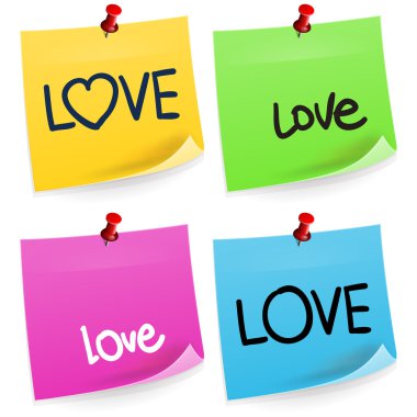 Yapışkan Not seviyorum