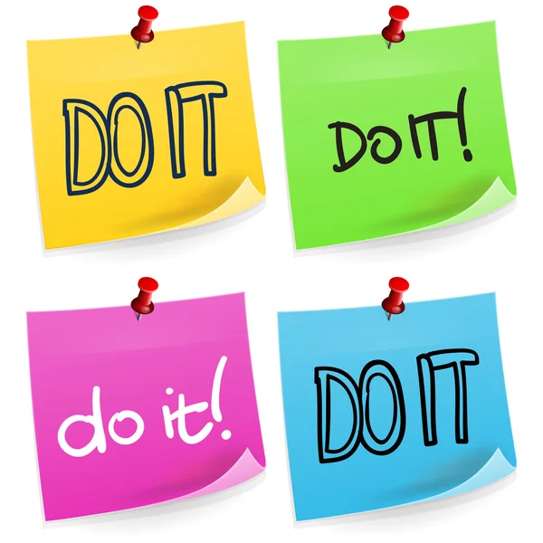 Do It Sticky Note — Stock Vector