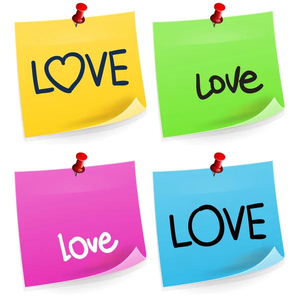 Love note collante — Image vectorielle