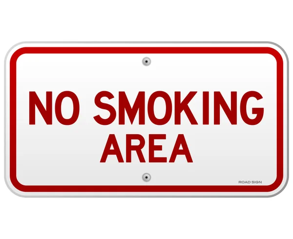 No Smoking Area Avviso — Vettoriale Stock