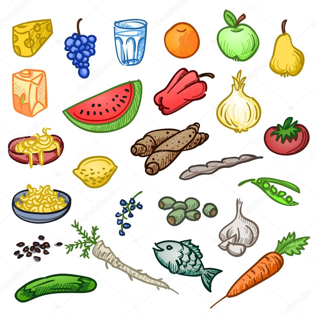 depositphotos 33296083 stock illustration fresh healthy food
