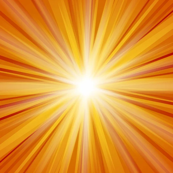 Oranje zonlicht — Stockvector