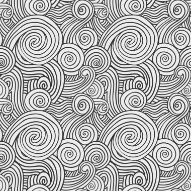 siyah-beyaz kıvırcık dalgalar