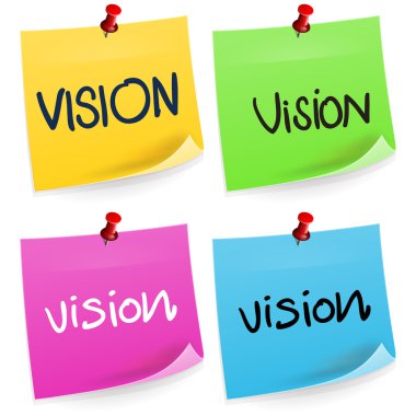 Vizyon yapışkan not