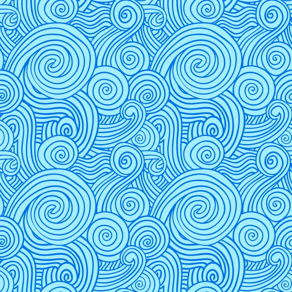Ornement de vague bleue — Image vectorielle