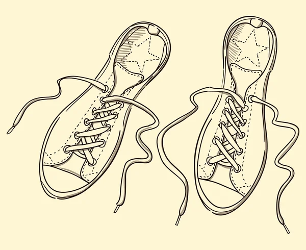 Ilustración de zapatillas — Archivo Imágenes Vectoriales