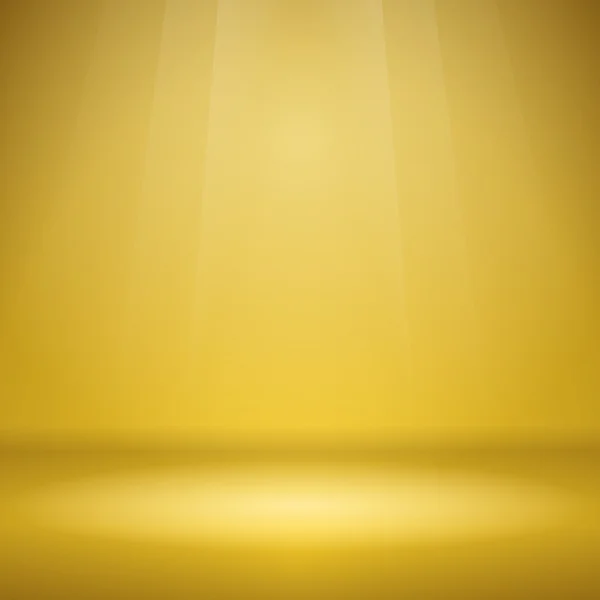 Порожня сцена жовтий — стоковий вектор