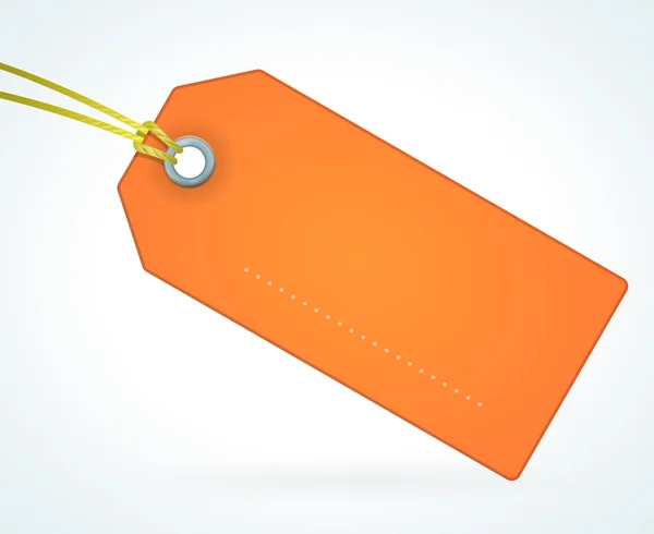 Étiquette en papier orange — Image vectorielle
