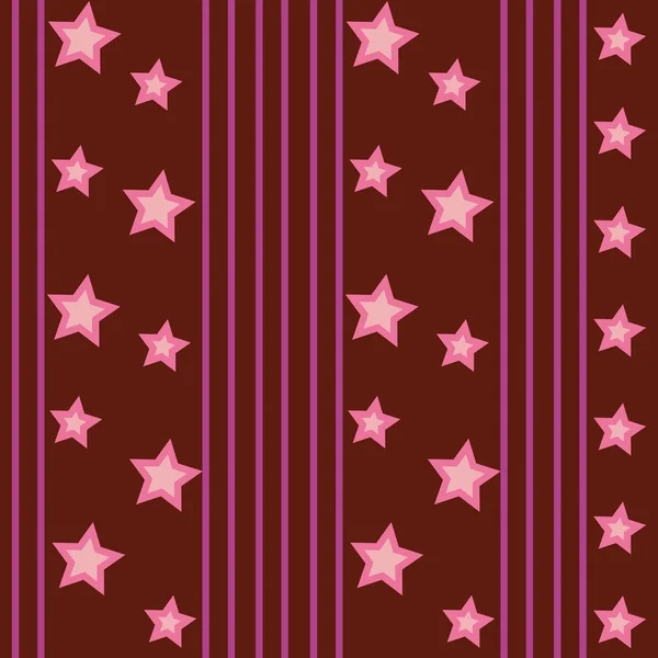 Funky Stars Pattern — Stock Vector