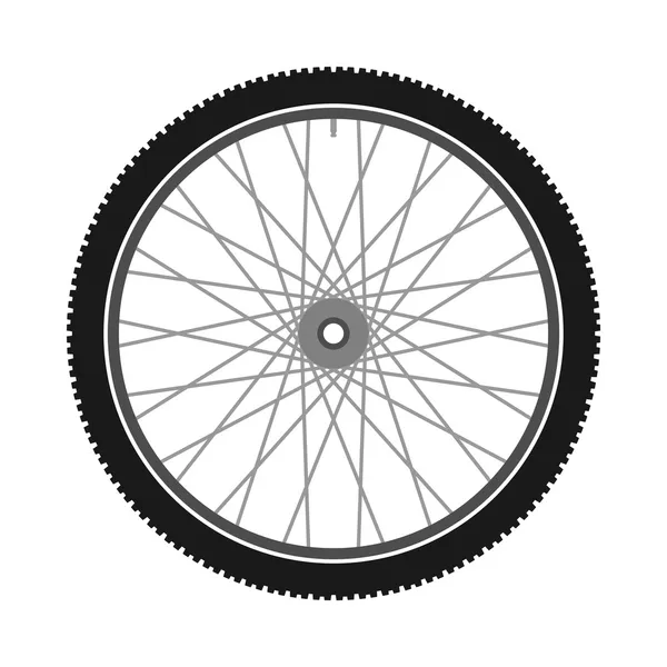 Geïsoleerde fietswiel — Stockvector
