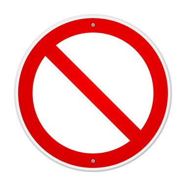 Blank Forbidden Sign clipart