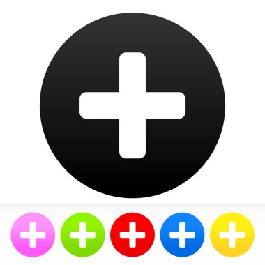 artı işareti sembol seti