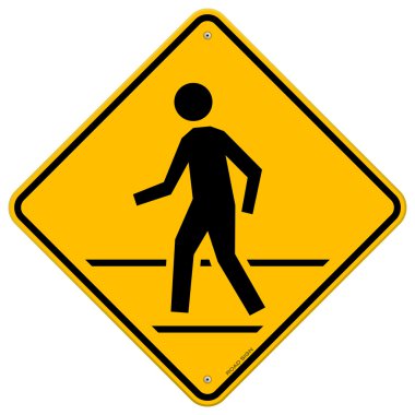 Pedestrian Traffic Sign clipart