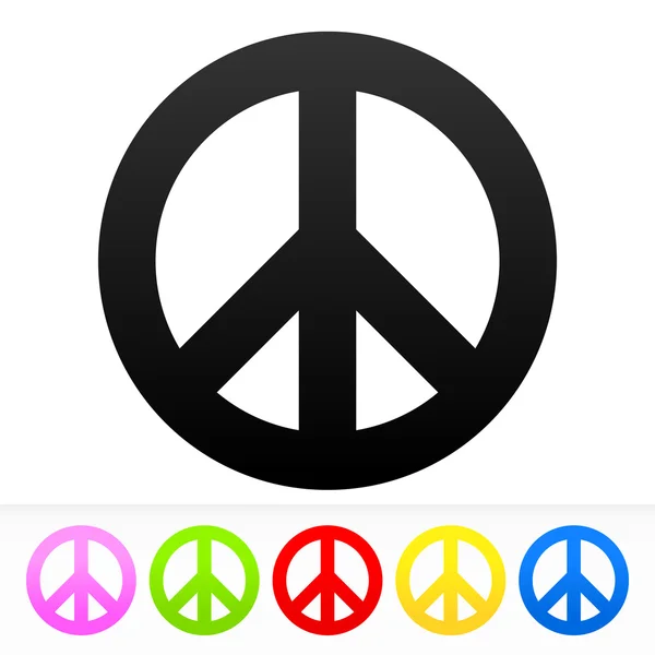 嬉皮和平符号 — 图库矢量图片