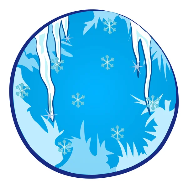 Vinter säsongen fönster — Stock vektor